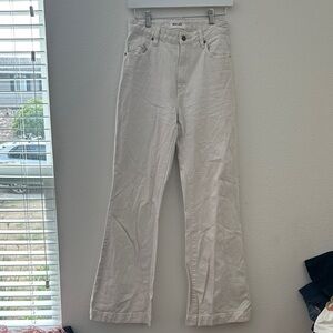 Rolla’s Cream Flare Jeans